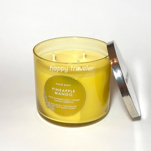 PINEAPPLE MANGO 3 Wick Candle - Picture 2 of 3